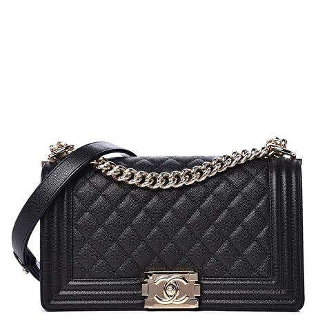 chanel black boy chain mail small bag|Chanel black quilted flap bag.